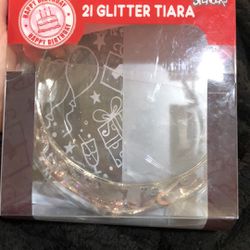 NWT Spencer’s 21st Glitter Tiara