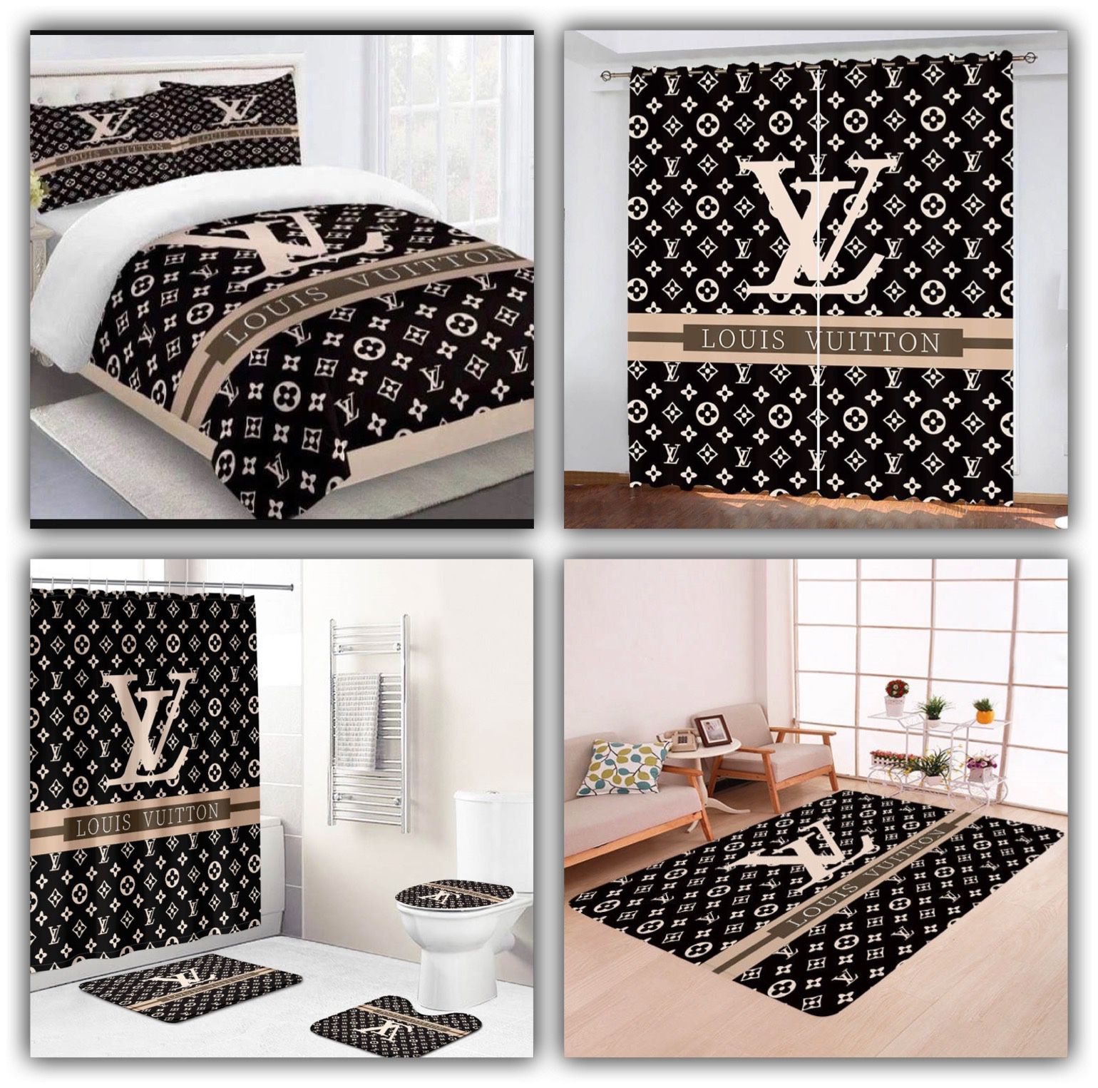 Louis Vuitton 12 3d Personalized Customized Bedding Sets Duvet