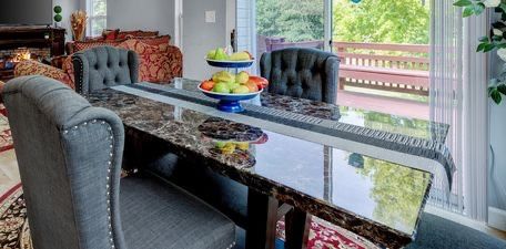 Faux Marble Top Dinning Table (Chairs NOT included)