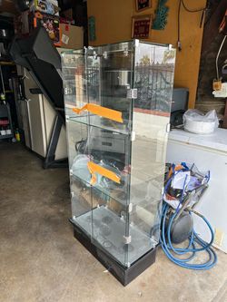 Glass display case