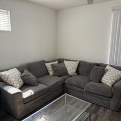 Grey Microfiber Couch
