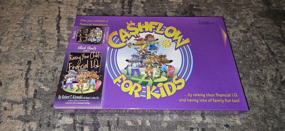 Ca$hflow For Kids Game by Rich Dad Poor Dad Robert Kiyosaki Includes Book & Cassette