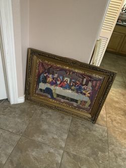 Last Supper Frame /santa Cena Cuadro Wall Decor