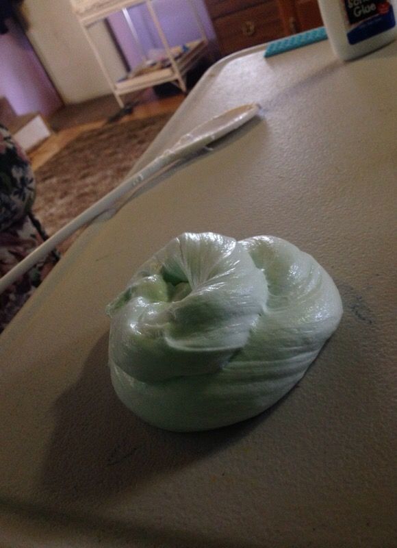 Mint fluffy slime