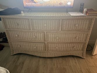 Wicker dresser