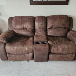Suede Sectional Sofa