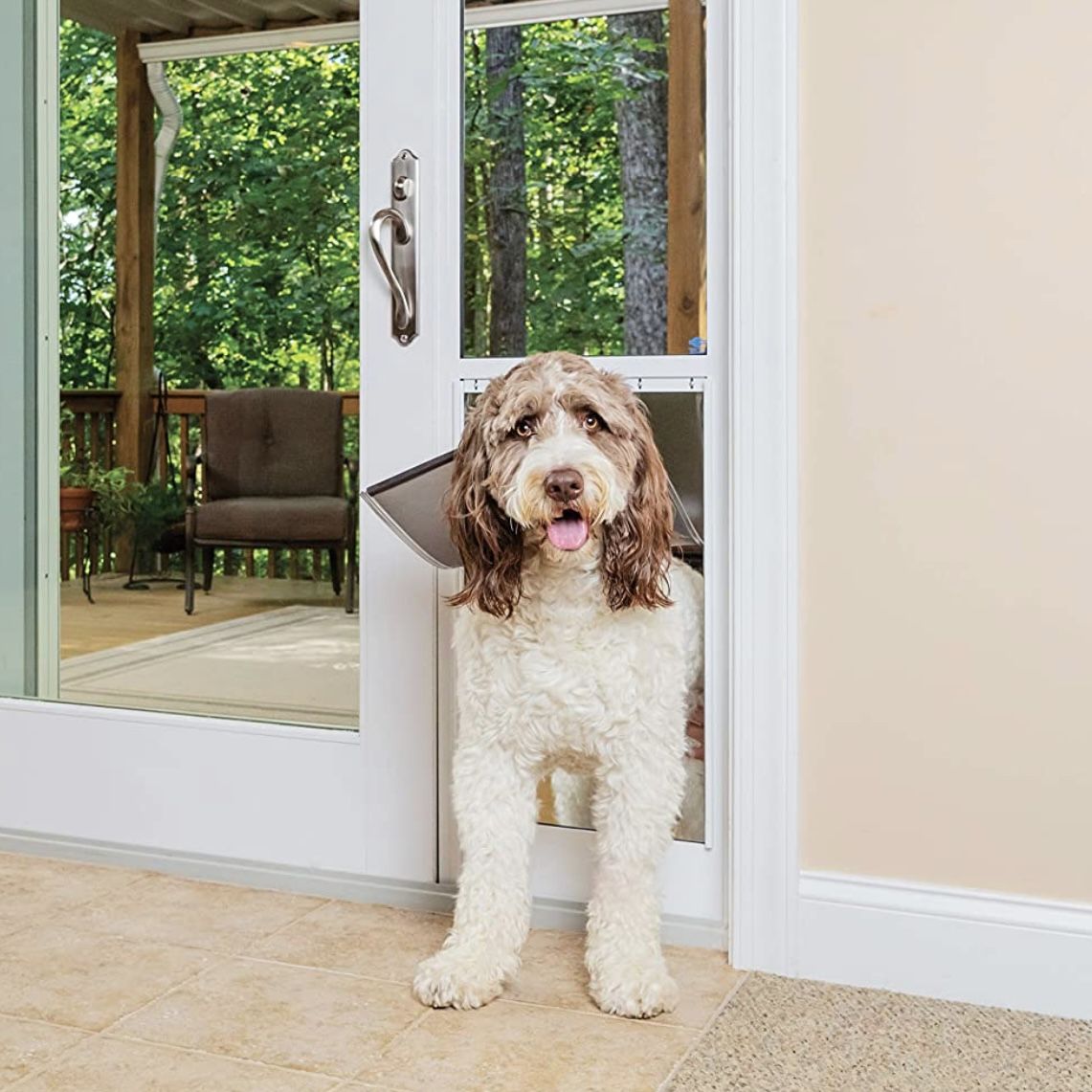 $100 8 Ft 1-Piece Sliding Glass Dog Door