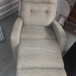Grey recliner $60 Great Condition