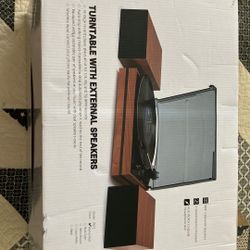 Bluetooth Turntable with external speakers