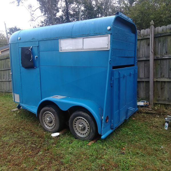 Blue 2 3500 axels, used as cargo trailer for storage. for