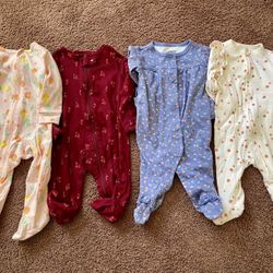 Baby Girl Sleepers (3m)