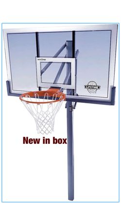 Lifetime 78888 In-Ground Power Lift Backboard Basketball System, 54-Inch