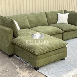 Performance Fabric Kova-Style Cloud Sectional Couches