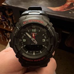 Men's Casio G-Shock G-100 (5158) Black Resin Digital Analog Quartz Watch