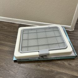 Smart Paws Large Pet Training Tray, Pet Training Pads Holder, Pet Toilet (Grey)