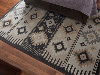 Large Geometric Patterned Rug