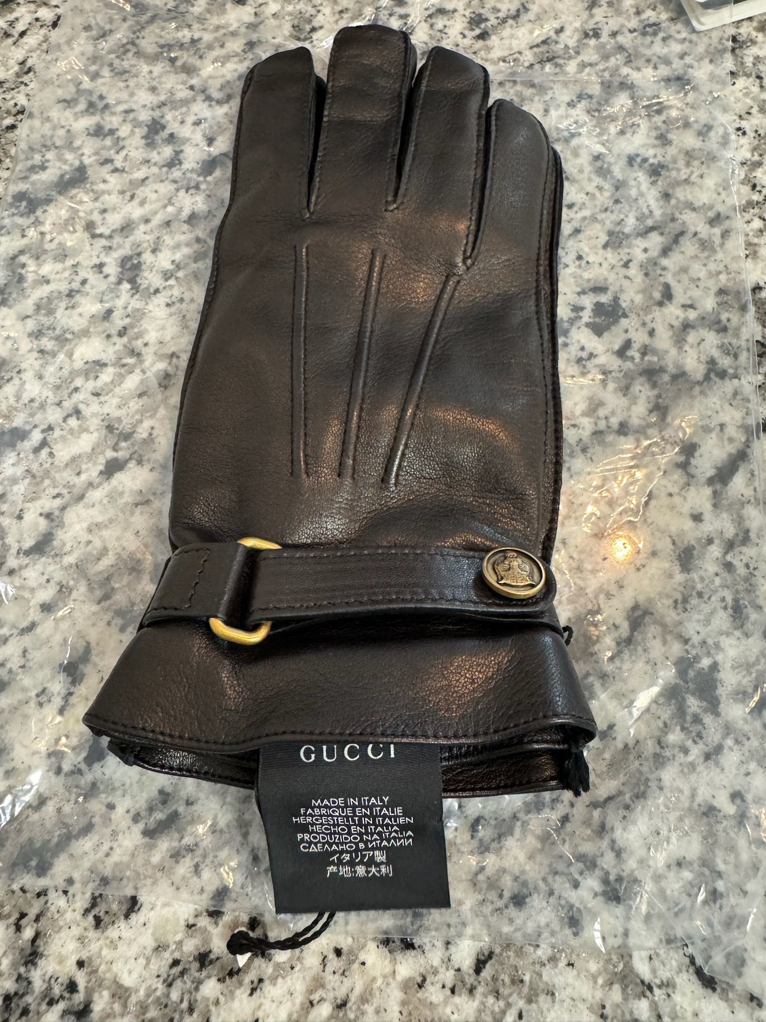 LEATHER  GUCCI GLOVES BRAND NEW