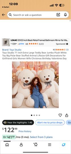 Huge teddy bear
