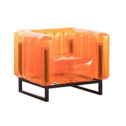 Mojow Eko Yomi Plastic Accent Chair in Orange