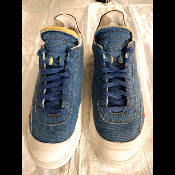 Distressed Denim NIKE Drops w/Cork Insoles