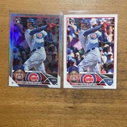 2023 TOPPS CHRISTOPHER MOREL 2 CARD ROOKIE LOT 