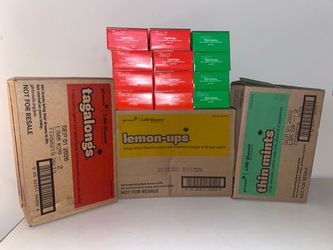 24 Boxes Girl Scout Cookies! 12 Lemon-Ups Lemon Cookies 8 Tagalongs 4 Thin Mints