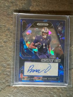 Rome Odunze Saturday star /75 auto