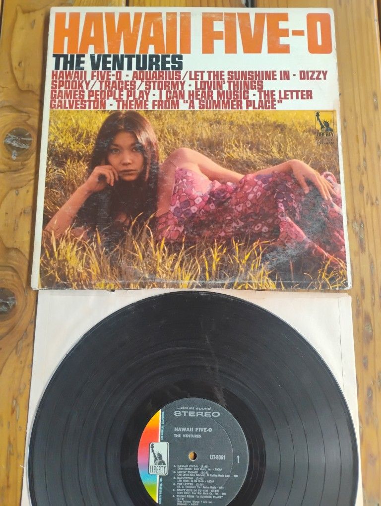 THE VENTURES "Hawaii 5-0" LP @1969 Liberty Records CLEAN