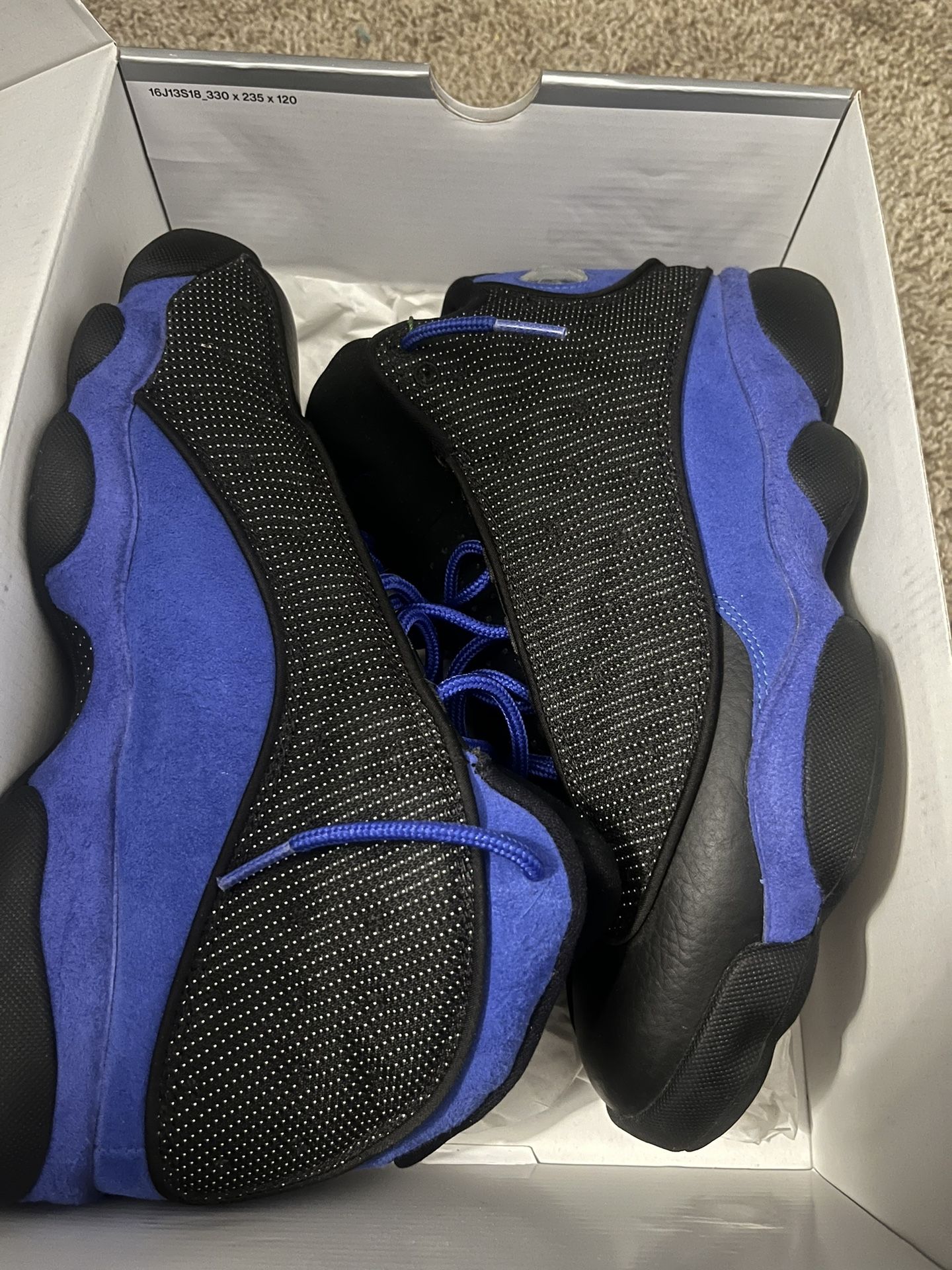 Jordan 13 black hyper royal