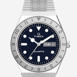 Timex Q Unisex Silver Watch 