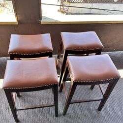 Leather Bar Stools 