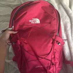 North Face Jester backpack in red 