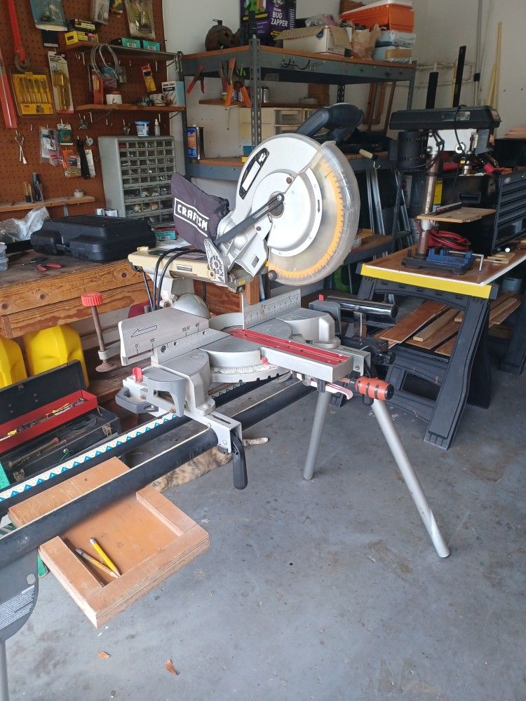 12 inch compound miter saw with ryobi stand