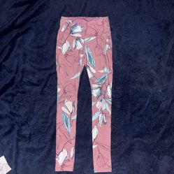 Vintage Calia by Carrie Underwood Pink Floral Leggings / Pants size XS Extra Small