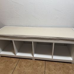 4-cube Entryway Bench Organizer
