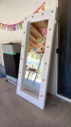 White Vanity Mirror