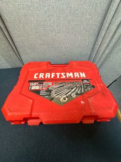 150-piece Craftsman Gunmetal Chrome Mechanics Tool Set