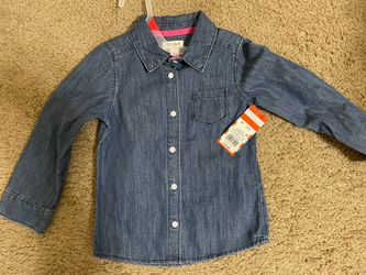 Toddler Girl’s Denim Shirt