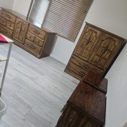 Bedroom Set Solid Wood