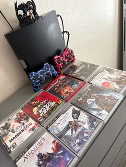 PS3 Slim Console Bundle with Games and Controllers