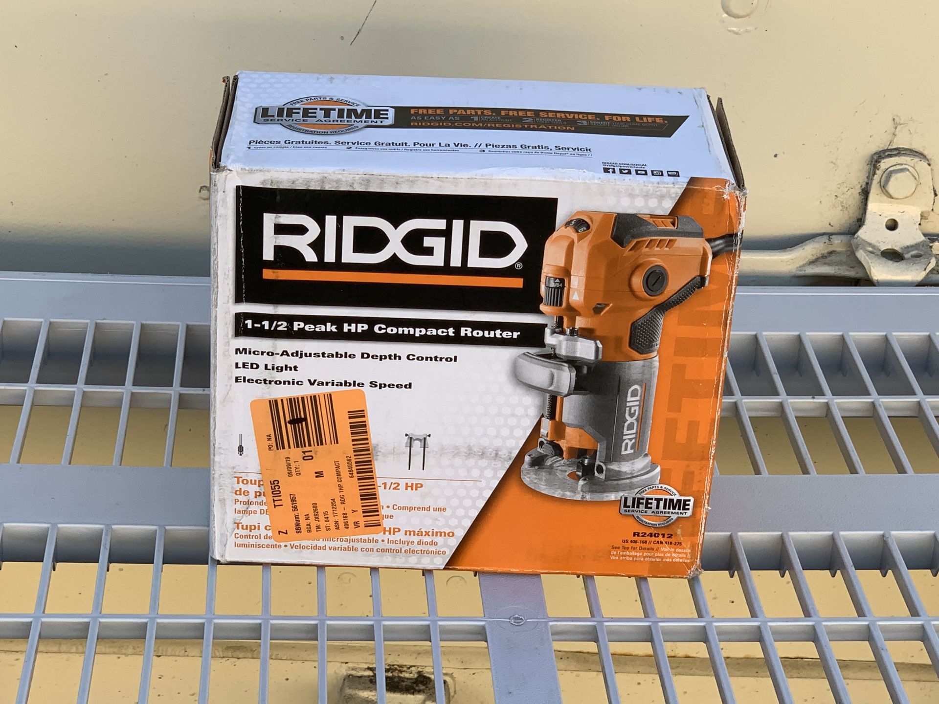 Ridgid R24012 5.5 Amp Corded Compact Fixed Base Router for Sale in