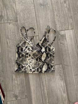 Snake print top