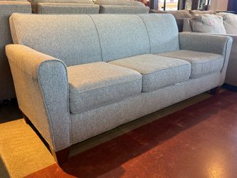PACIFIC FURNITURE Clean Lined Grey 3-Seater Sofa