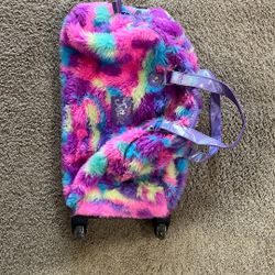 Justice Roll On Duffle Bag With light Up Wheels