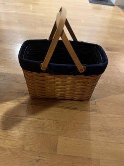 Longaberger Magazine Basket with Plastic Liner 