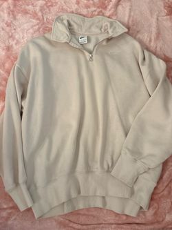 White Nike Quarter Zip MEN