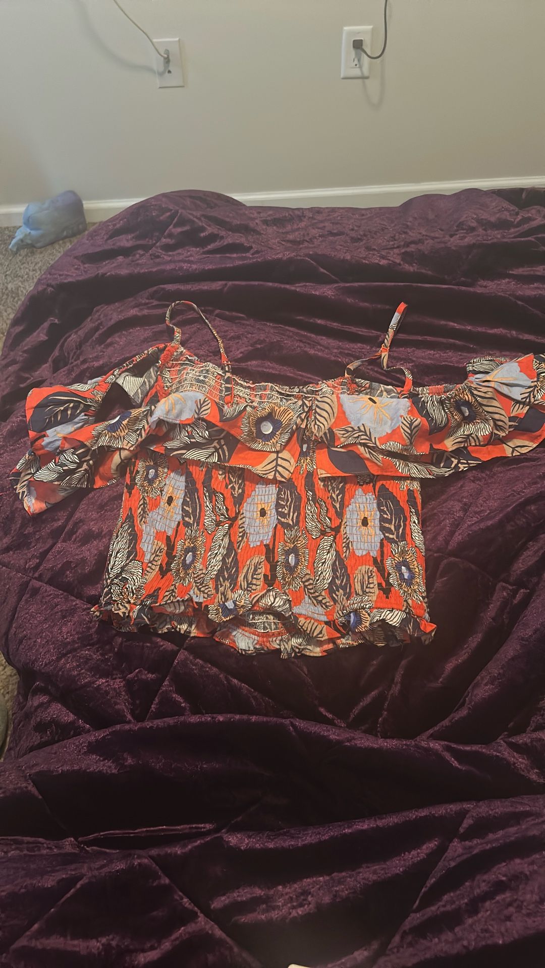 Floral Off The Shoulder Top