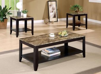 New Coffee Table And Two End Tables On Sale Now Don't Miss