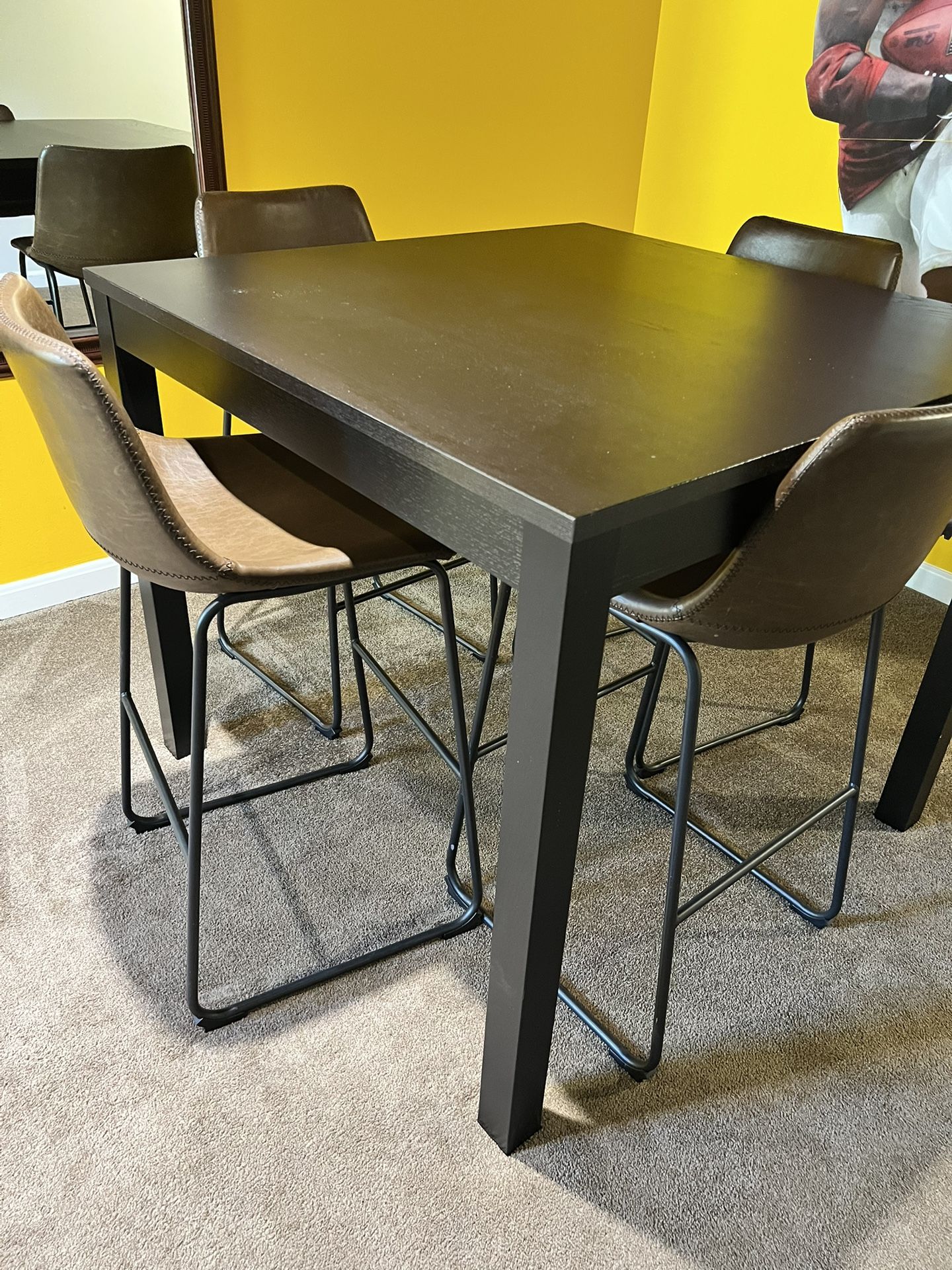 4 Seater High Top Table W/ Chairs