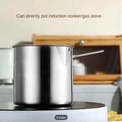 Brand New Chips Fryer Deep Frying Pot Mini 2 In 1 Chip Pan Non Stick With Lid Wire Basket